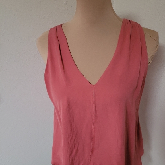 Theory Pink Silk Tank - Picture 3 of 5